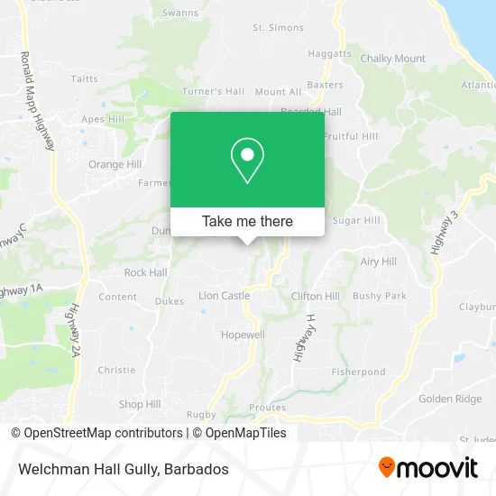 Welchman Hall Gully map