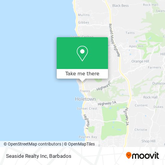 Seaside Realty Inc map