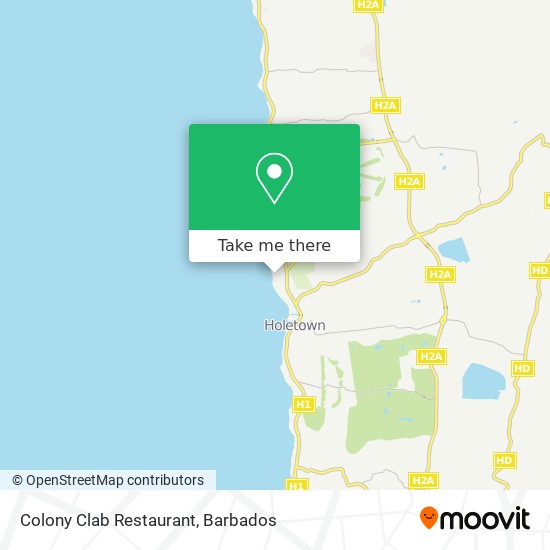 Colony Clab Restaurant map