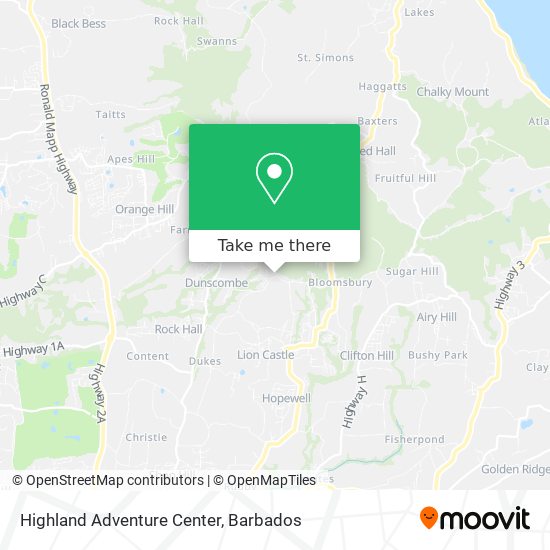 Highland Adventure Center map