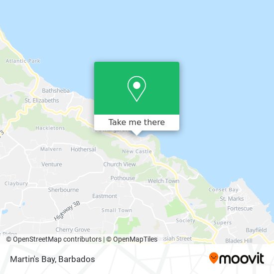 Martin's Bay map