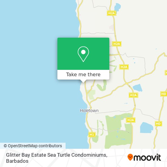 Glitter Bay Estate Sea Turtle Condominiums map