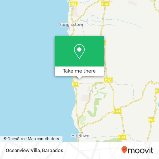 Oceanview Villa map