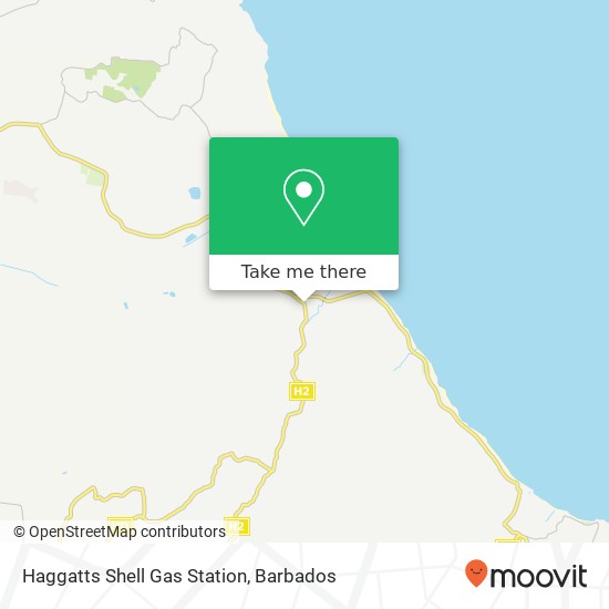 Haggatts Shell Gas Station map
