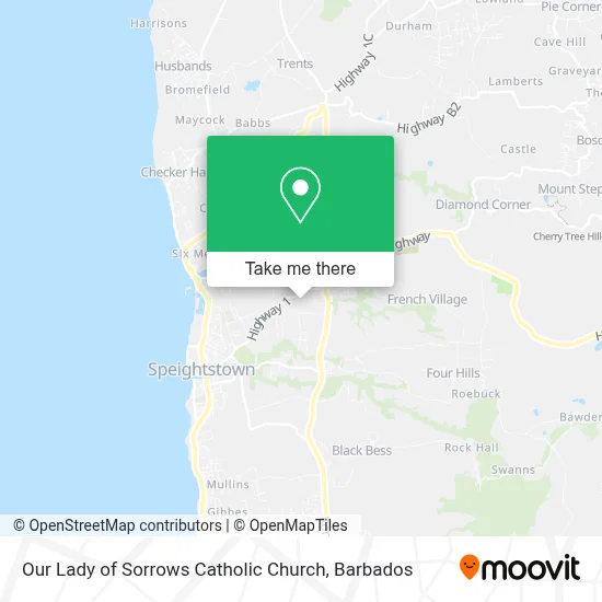 Our Lady of Sorrows Catholic Church map