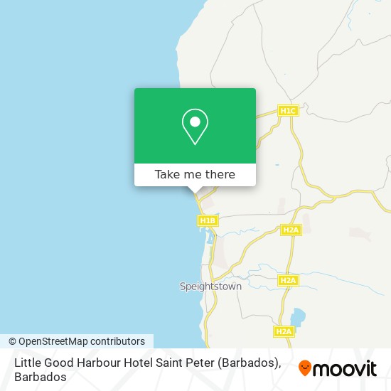 Little Good Harbour Hotel Saint Peter (Barbados) map