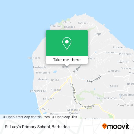 St Lucy's Primary School map