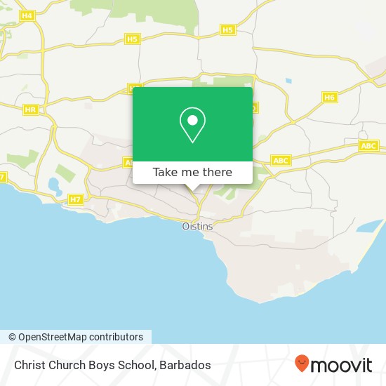 Christ Church Boys School map
