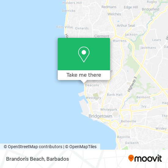 Brandon's Beach map