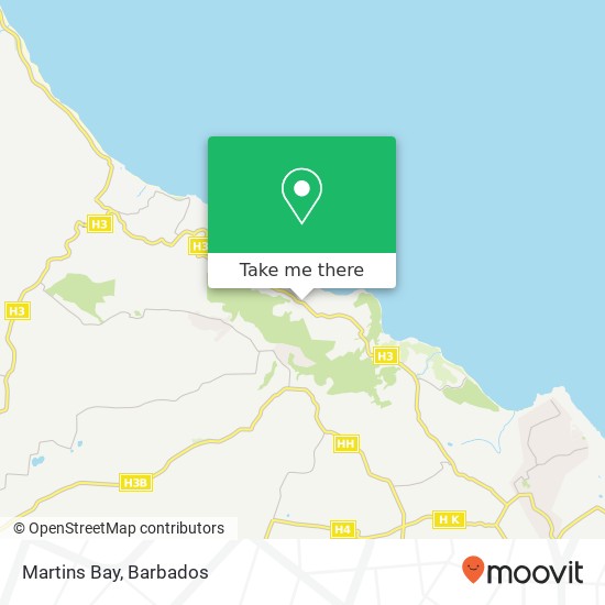 Martins Bay map