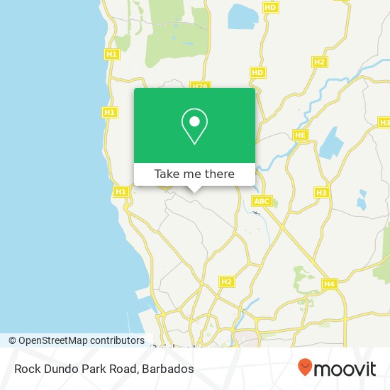 Rock Dundo Park Road map