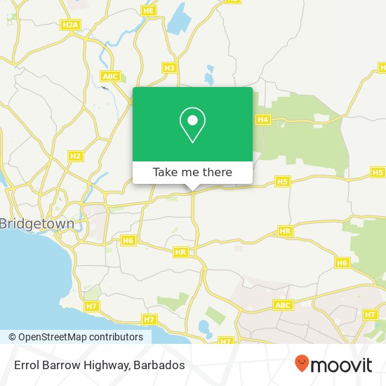 Errol Barrow Highway map