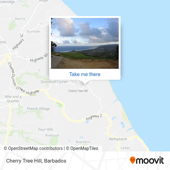 Cherry Tree Hill map