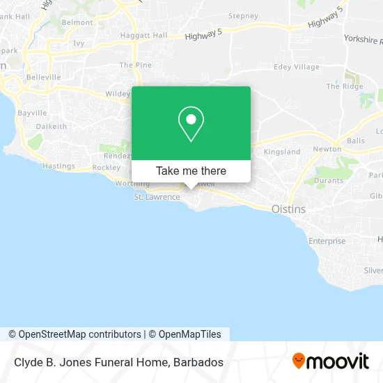 Clyde B. Jones Funeral Home map