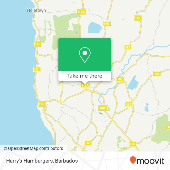 Harry's Hamburgers map