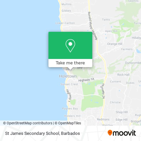 St James Secondary School map