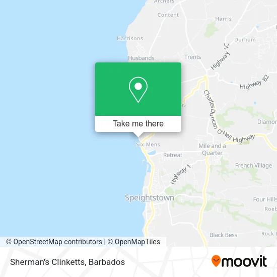 Sherman's Clinketts map