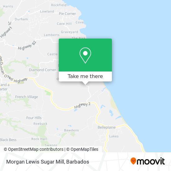 Morgan Lewis Sugar Mill map