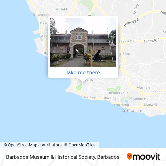 Barbados Museum & Historical Society map