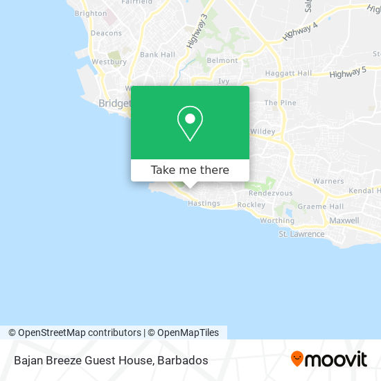 Bajan Breeze Guest House map