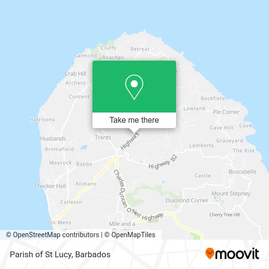 Parish of St Lucy map