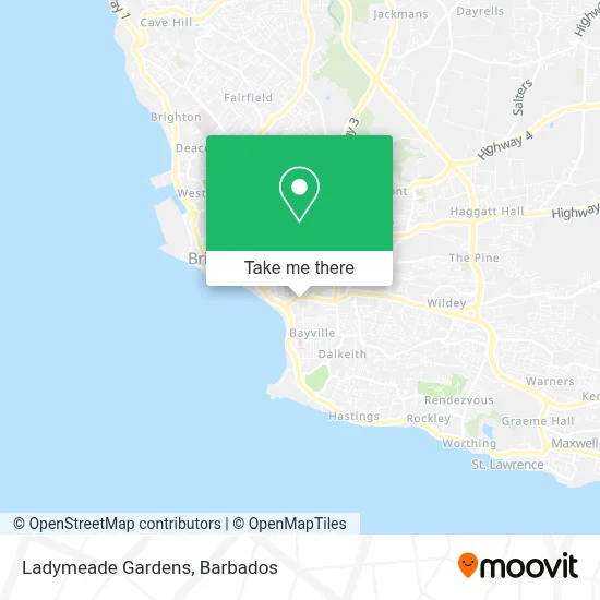 Ladymeade Gardens map