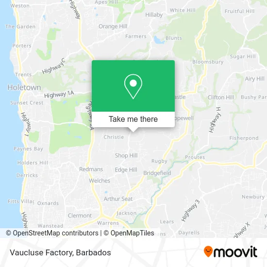 Vaucluse Factory map