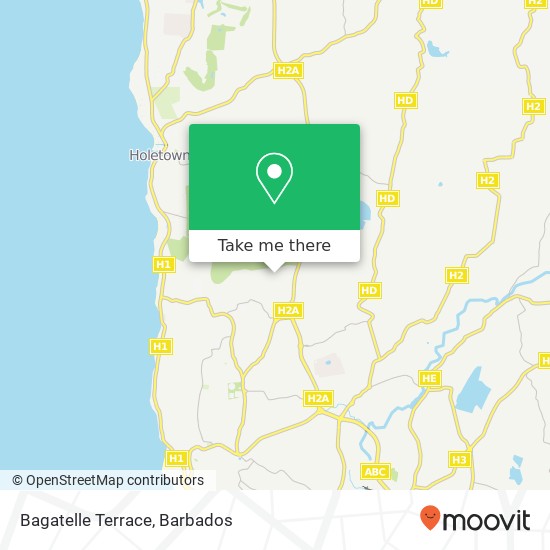 Bagatelle Terrace map