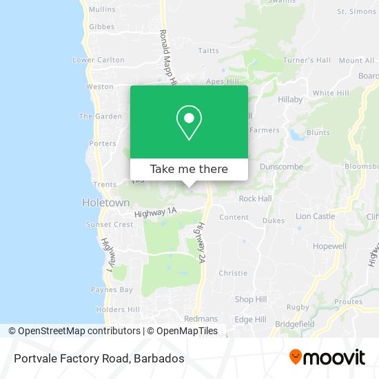 Portvale Factory Road map