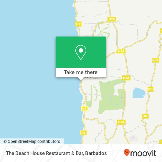 The Beach House Restaurant & Bar map