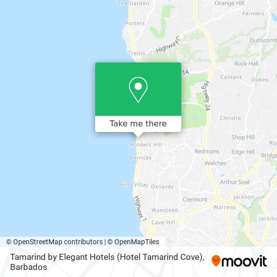 Tamarind by Elegant Hotels (Hotel Tamarind Cove) map