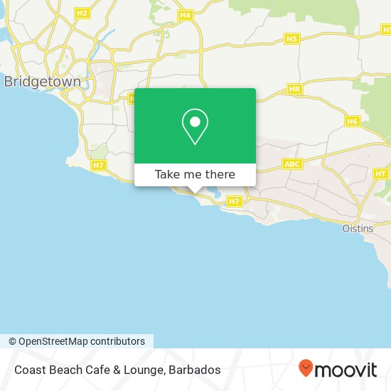 Coast Beach Cafe & Lounge map