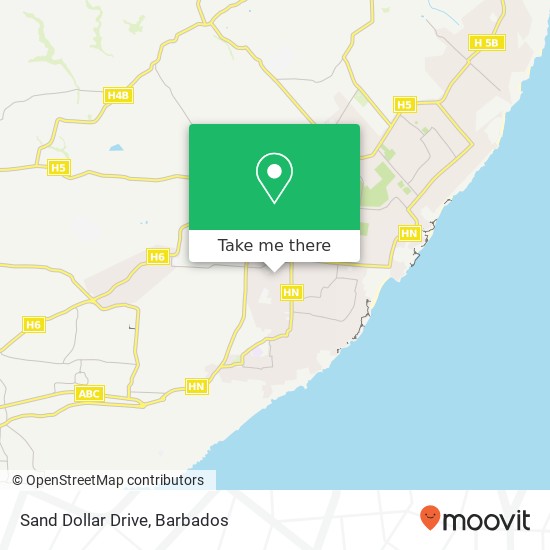 Sand Dollar Drive map