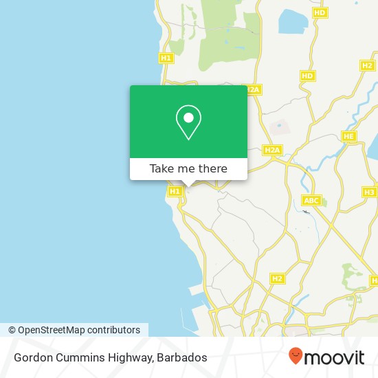 Gordon Cummins Highway map