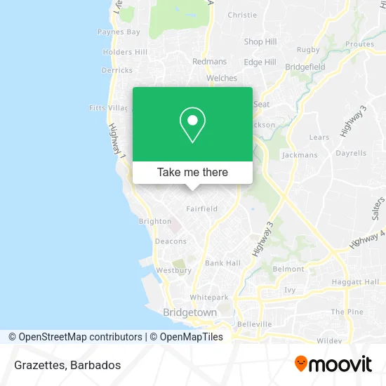 Grazettes map