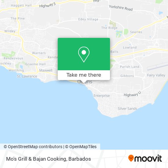Mo's Grill & Bajan Cooking map