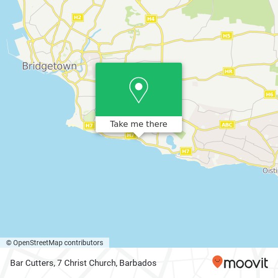 Bar Cutters, 7 Christ Church map