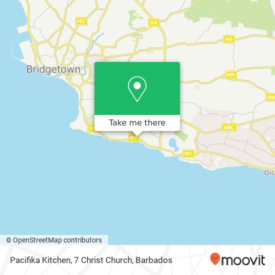 Pacifika Kitchen, 7 Christ Church map