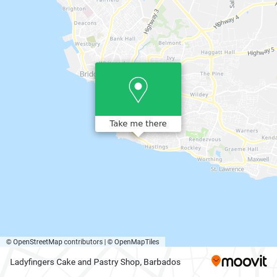 Ladyfingers Cake and Pastry Shop map