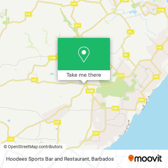 Hoodees Sports Bar and Restaurant map
