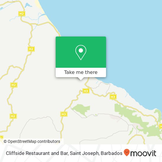 Cliffside Restaurant and Bar, Saint Joseph map