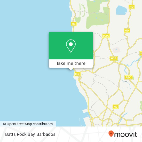 Batts Rock Bay map