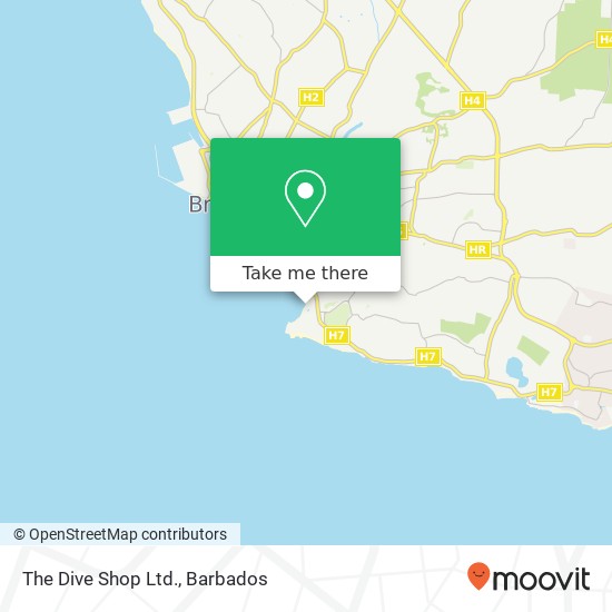 The Dive Shop Ltd. map