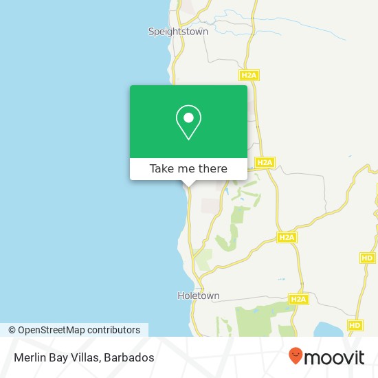 Merlin Bay Villas map