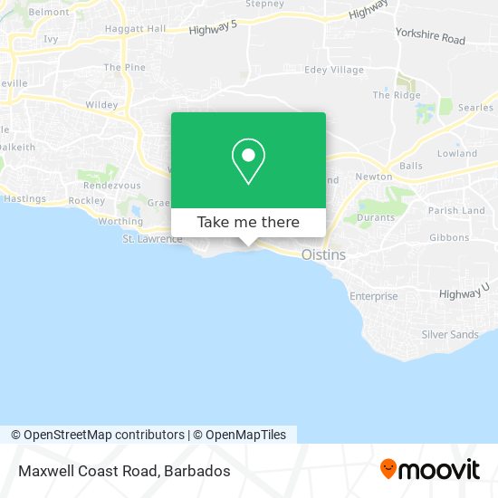 Maxwell Coast Road map