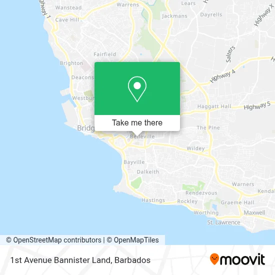 1st Avenue Bannister Land map