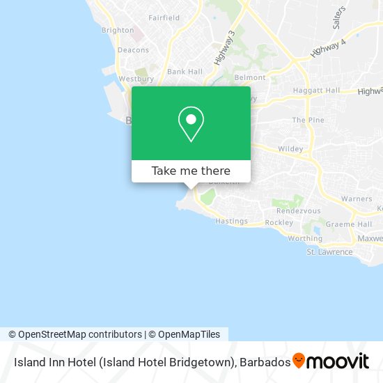 Island Inn Hotel (Island Hotel Bridgetown) map