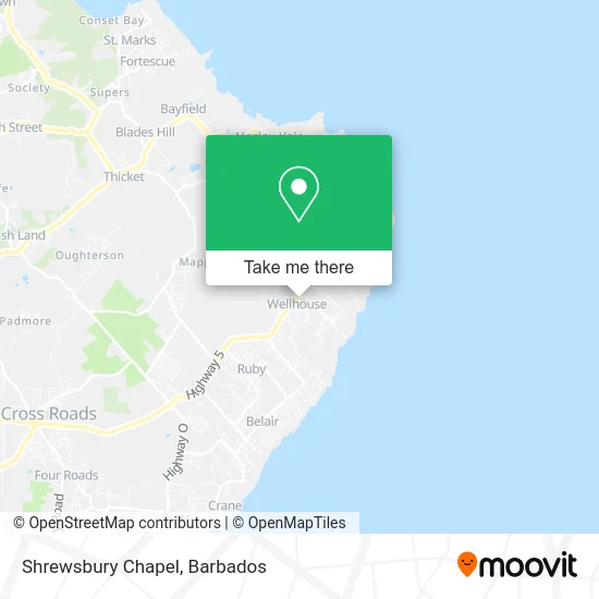 Shrewsbury Chapel map