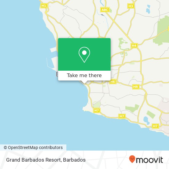 Grand Barbados Resort map