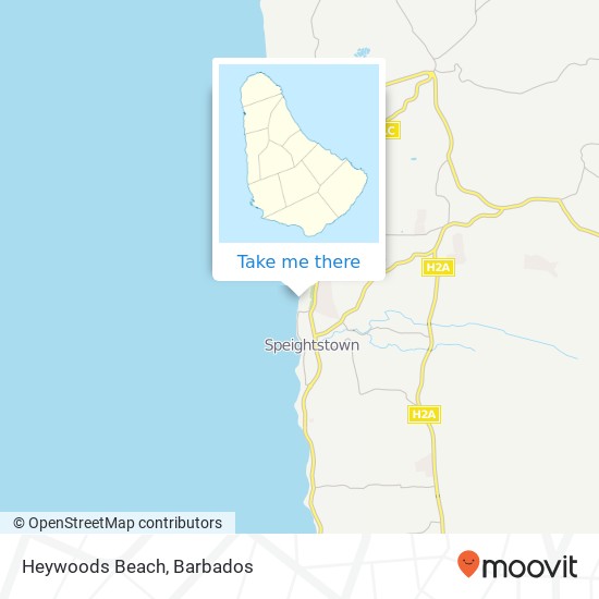 Heywoods Beach map